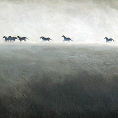 "Misty Morning Run"