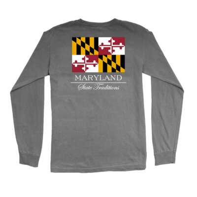 Maryland State Flag Long Sleeve T-Shirt