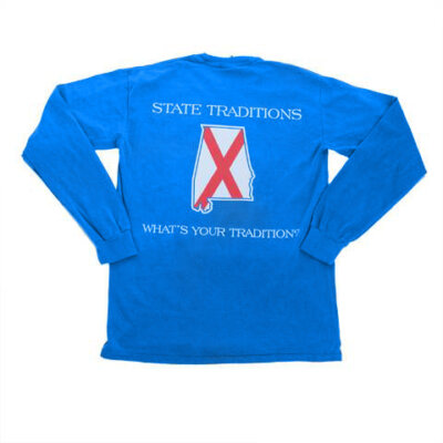 Alabama Traditional Long Sleeve T-Shirt Flo Blue