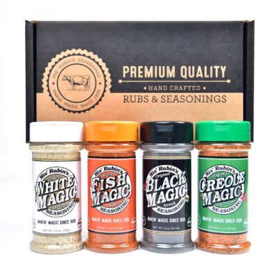 Mis' Rubin's 4-Flavor Mix Pack: Black Magic, White Magic, Fish Magic and Creole Magic