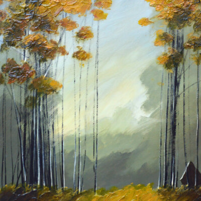 "Yellow Trees by the Water #1"