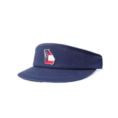 Georgia Traditional Golf Visor Navy