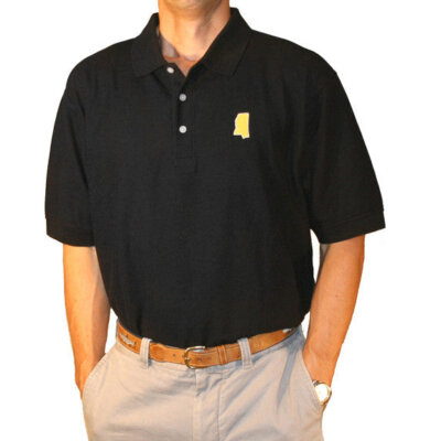 Mississippi Hattiesburg Gameday Polo Black
