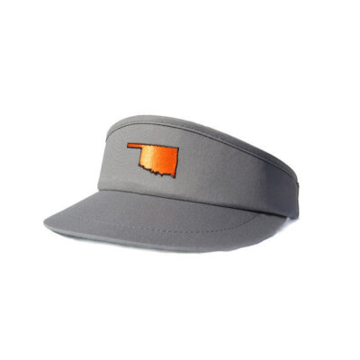 Oklahoma Stillwater Gameday Golf Visor Grey