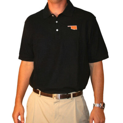Oklahoma Stillwater Gameday Polo Black