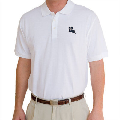 Louisiana Who Dat Polo White