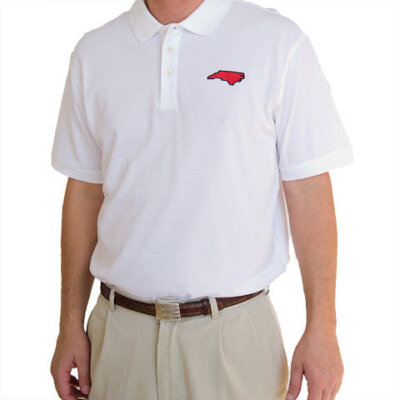 North Carolina Raleigh Gameday Polo White