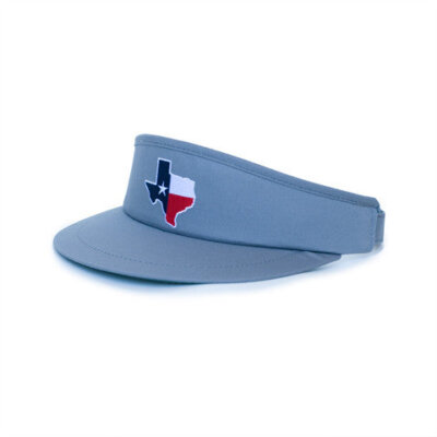Texas Traditional Golf Visor Grey