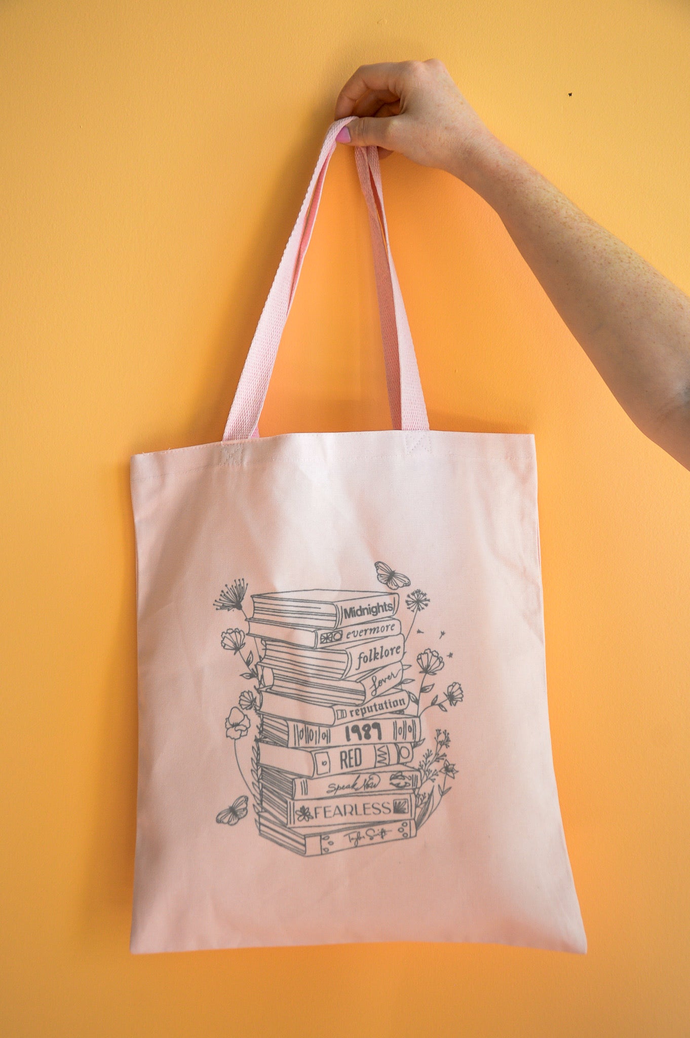 Taylor Swift Albums as Books-Tote Bag - Front Porch Alabama