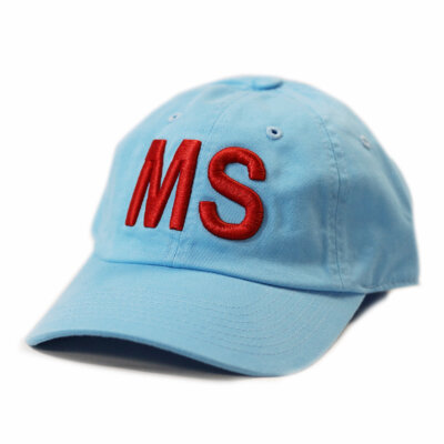Mississippi "MS" State Letters Hat