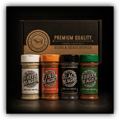 Mis' Rubin's 4-Flavor Mix Pack: Black Magic, White Magic, Fish Magic and Creole Magic