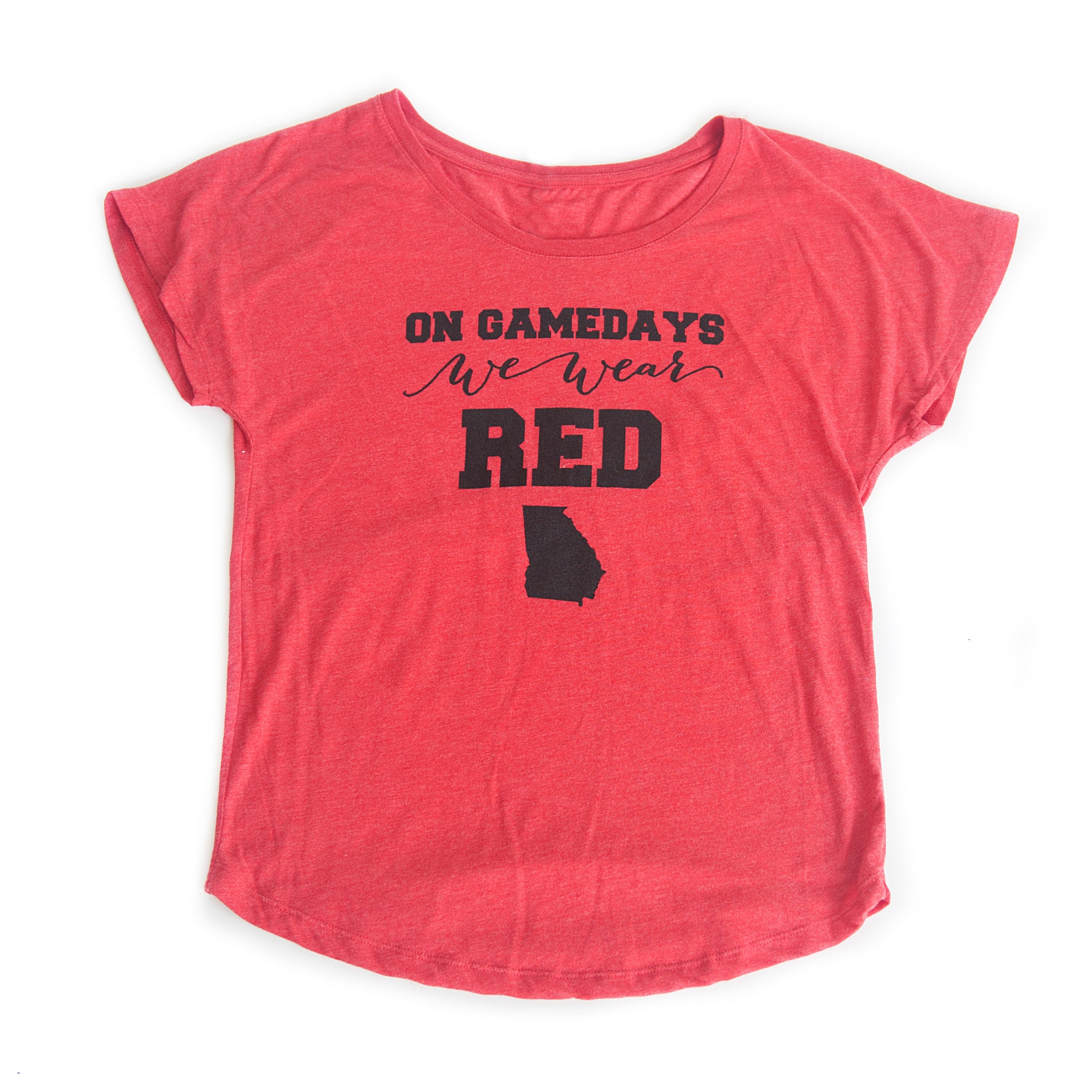 Georgia Women's Gameday T-shirt Red