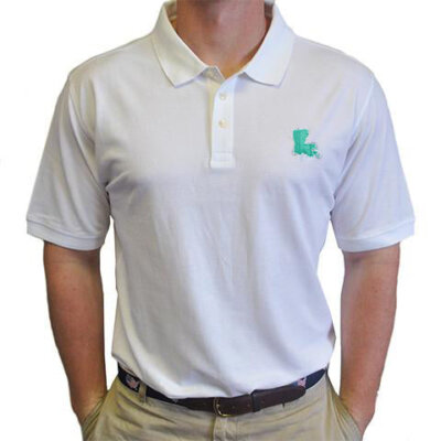 Louisiana New Orleans Gameday Polo White