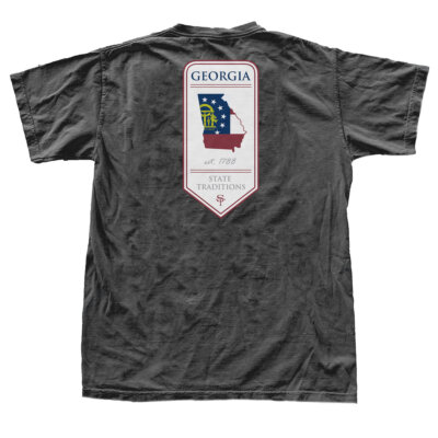 Georgia 1788 Banner T-Shirt Black
