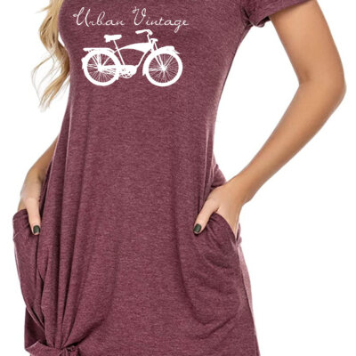 Original Logo Side Knot T-Shirt Dress