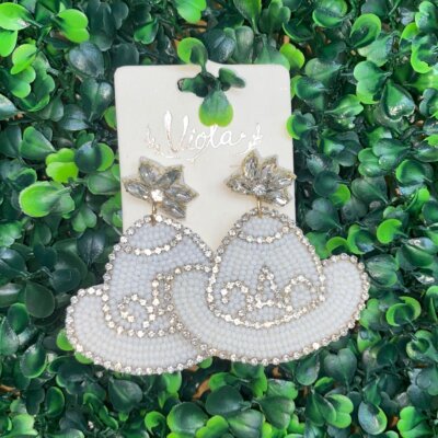 Lady Cowboy Hat Earrings