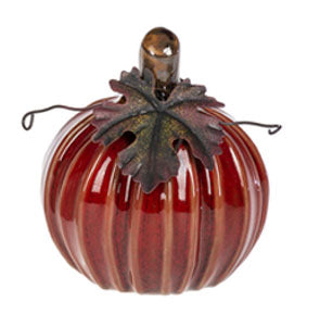 Ceramic Pumpkins, Red-orange