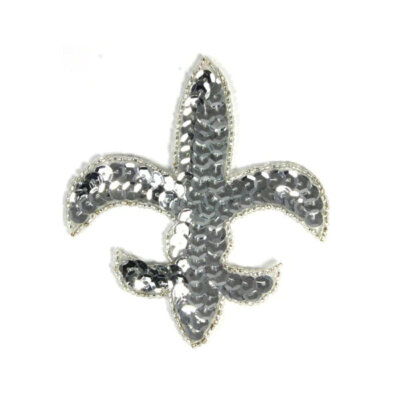 Applique Fleur De Lis Silver