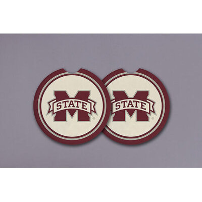 Mississippi State University Car Coasters set of 2