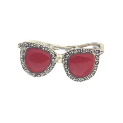 Sunglasses Pin-Chalcedony Sterling Silver