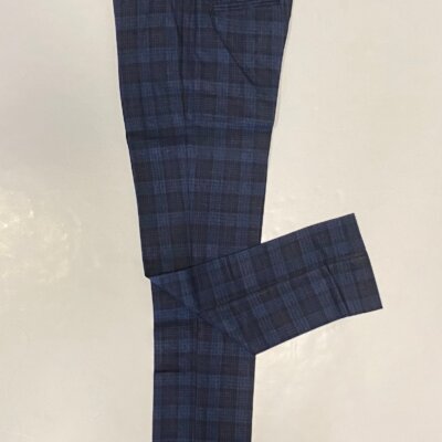 Navy Plaid Pants