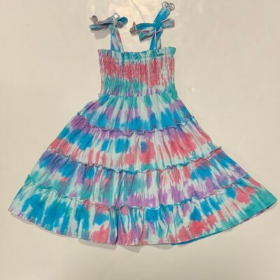 Haven Girl Tie Dye Smock Tier Dress