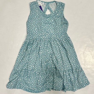 Aqua Ivory Daisy Dot Dress