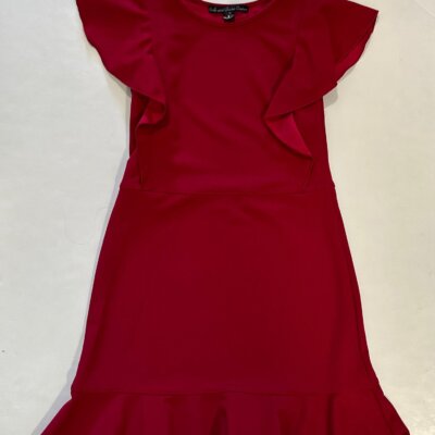Red ruffle Top Flounce Skirt Dress