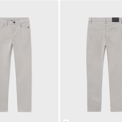 Gray Slim Fit Pant