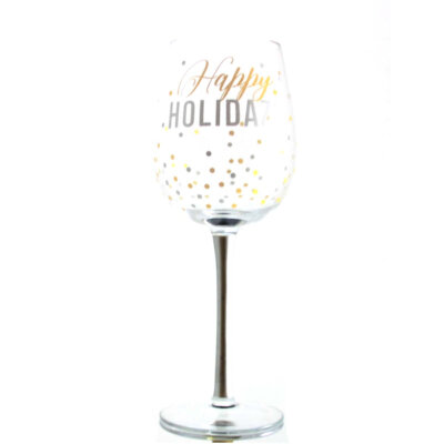 Christmas Wine Glass