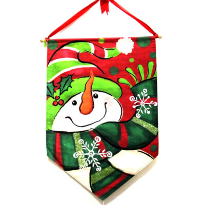 Indoor Snowman Christmas Banner