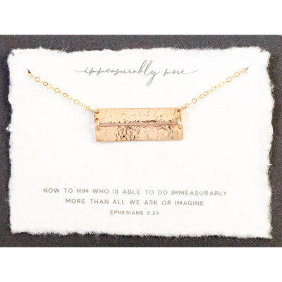 Immeasurably More Necklace,  14k Gold filled
