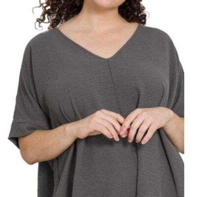 Woven Airflow Dolman Sleeve Top