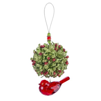 Krystal Bird Mistletoe Kiss Ball
