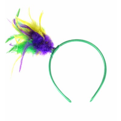 Mardi Gras Feather Headband