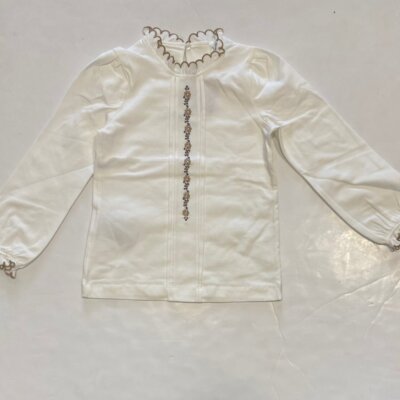 Natural Embroidered Blouse