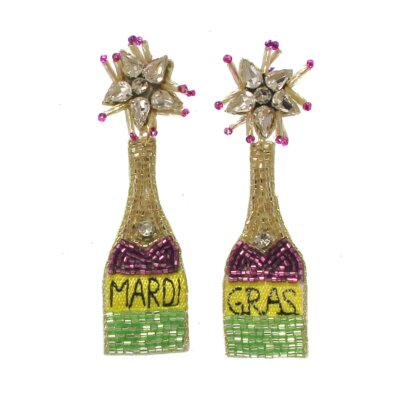Champagne Bottle Earrings, 3
