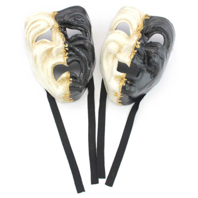 Commedia Smile/Cry Masks, set of 2