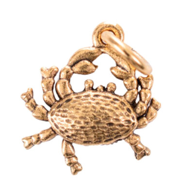 Crab Charm Gold