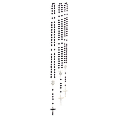 Wood Rosary Beads-Black