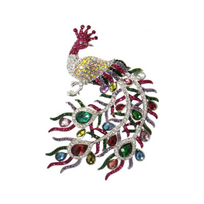 Peacock Pin Large