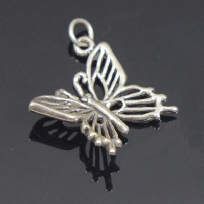 Butterfly Filigree Charm, Sterling Silver
