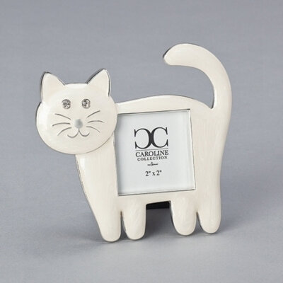 Cream Cat Frame 4.5"H