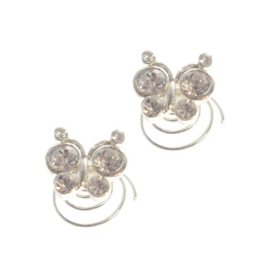 Butterfly Twist Coil Spiral Hairpin