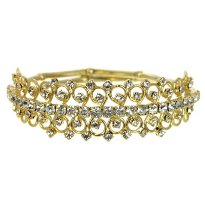 Rhinestone Bracelet Gold