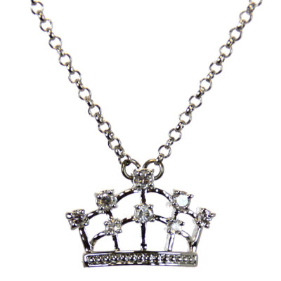 Crown Necklace, Rhodium