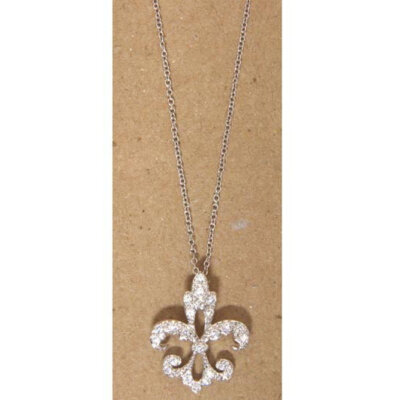 Fleur De Lis Necklace Sterling Silver