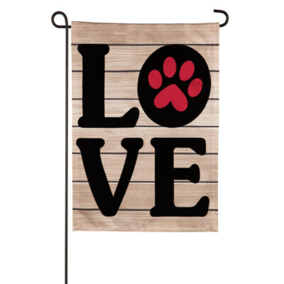 Pet LOVE Garden Linen Flag