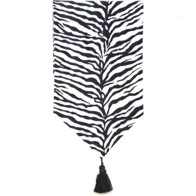 Zebra Print Table Runner