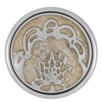Ginger Snaps Painted Design - Sparkly Gray Snap